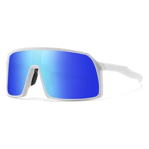 Occhiali da Sole Polarizzati alla Moda con Montatura Grande per Uomo Donna Occhiali Sportivi da Ciclismo Montatura in Policarbonato Specchiati Occhiali Outdoor