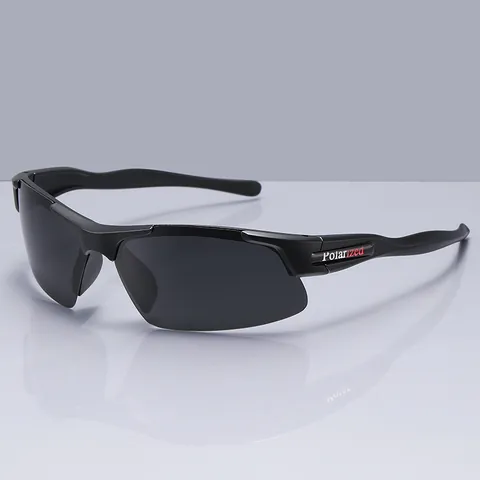 Occhiali da Sole Polarizzati Sportivi a Mezza Montatura per Uomo Donna Lenti TAC Protezione UV400 Pesca Ciclismo Guida Esterna