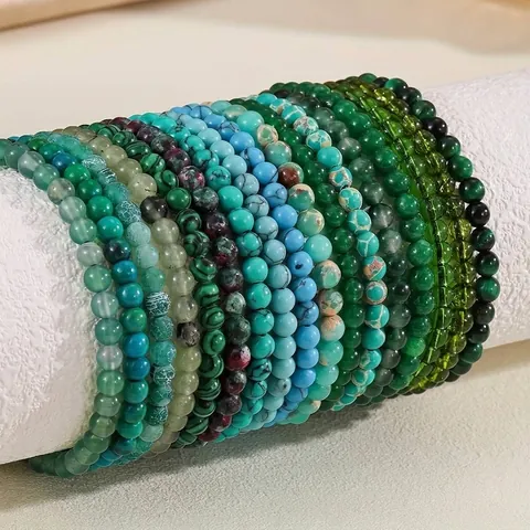 Natuurlijke Groene Agaat Malachiet Steen Kralen Armband Voor Dames Heren Verstelbare Gevlochten Touw Yoga Healing Sieraden
