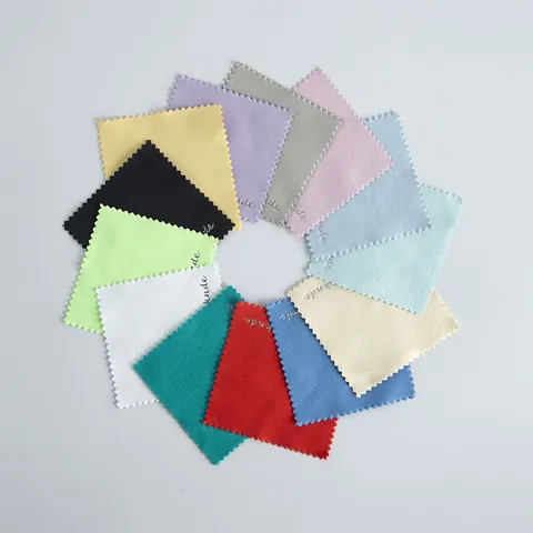 Microfiber Cleaning Cloth Soft Double Sided Velvet Polishing Cloth For Jewelry Eyeglasses Phone Screens Watch Lens Clean