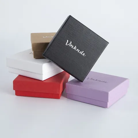 Multifunktionale Quadratische Schmuckschatulle Aus Karton Für Ring Halskette Ohrring Verpackung Organizer Mit Schwammeinsatz
