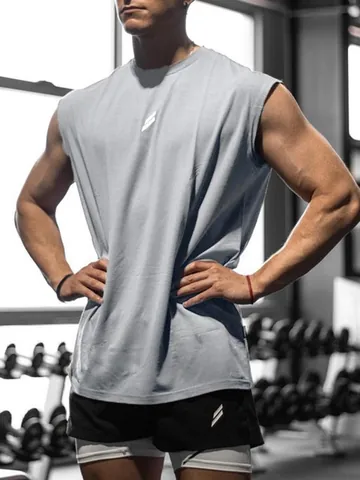 Men Mesh Sports Tank Top Quick Dry Breathable Sleeveless Training Shirt For Gym Running Fitness Workout Loose Fit Mesh Vest