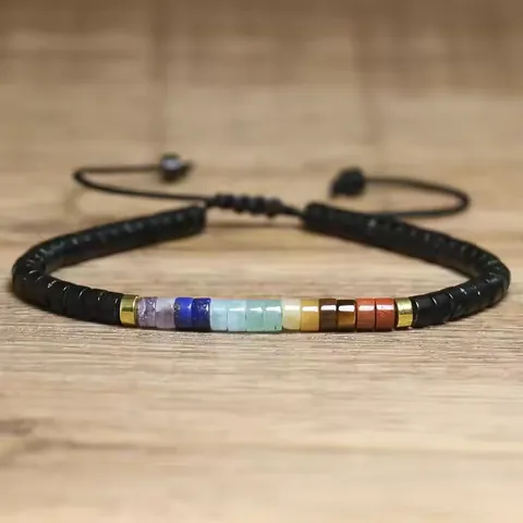Natuursteen Tussenkralen Geweven Armband Verstelbaar Touw Kwarts Opaliet Boheems Etnisch Handgemaakte Sieraden Cadeau Voor Vrouwen
