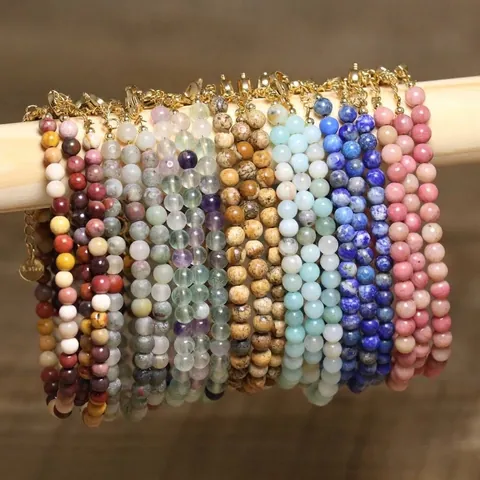 Natuursteen Aventurijn Wit Turkoois Kralen Halsketting Roestvrij Stalen Sluiting Verlengketting Choker Voor Vrouwen Elegante Handgemaakte Sieraden Accessoires