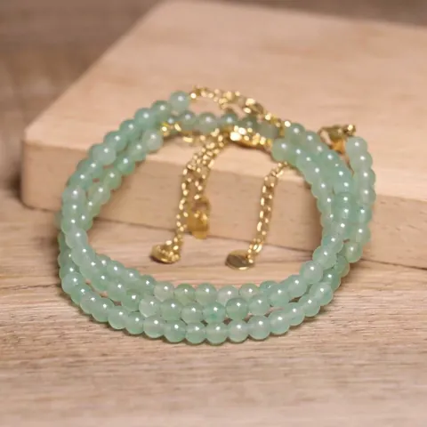 Natuursteen Aventurijn Wit Turkoois Kralen Halsketting Roestvrij Stalen Sluiting Verlengketting Choker Voor Vrouwen Elegante Handgemaakte Sieraden Accessoires