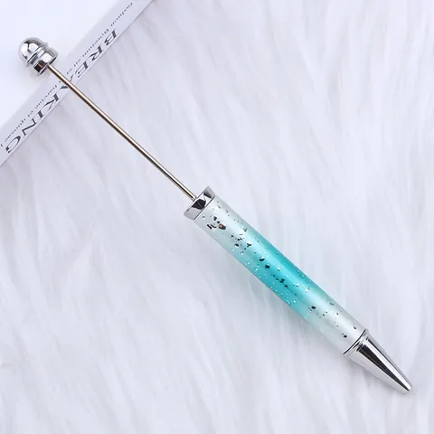 Bolígrafo para Cuentas Cielo Estrellado DIY Bolígrafos Plástico Degradado Metálico Diseño Nebulosa para Oficina Escuela