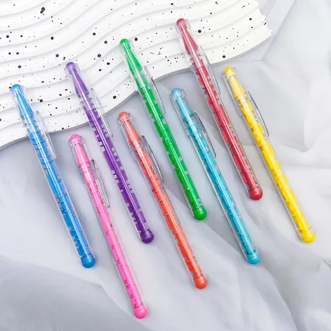 Creative Puzzle Maze Ballpoint Pen Transparent Plastic Stress Relief Fidget Toy Writing Pen For Students Office Stationery