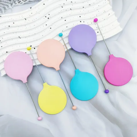 Specchio a Mano Fai-da-Te Con Perline Specchio Cosmetico Portatile Rotondo Minimalista Colori Macaron Mini Specchio Personale Per Donne Studenti