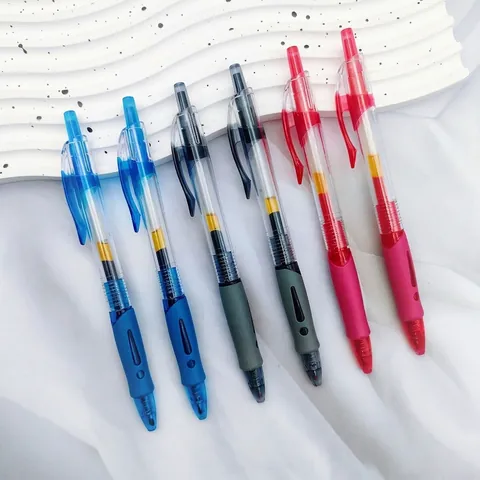 Retractable Gel Ink Pens For Office School Student Writing Bullet Tip Fine Point Comfort Grip Black Blue Red Inks