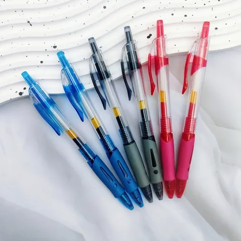 Retractable Gel Ink Pens For Office School Student Writing Bullet Tip Fine Point Comfort Grip Black Blue Red Inks