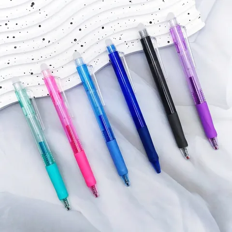 Retractable Erasable Gel Pen Thermal Sensitive Ink Multicolor Stationery For Student School Office Writing