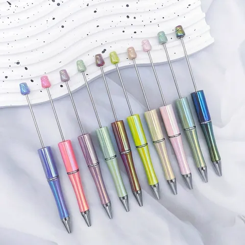 Bolígrafo para Cuentas DIY Metálico Arcoíris Galvanizado UV Colorido Creativo para Oficina Suministros Escolares