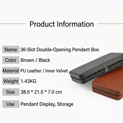 Large Capacity Portable Artificial Leather Jewelry Storage Case Multiple Slot Pendant Ring Organizer Box Zipper Travel Suitcase
