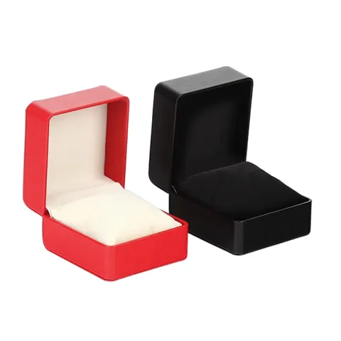 Gebürstete PU-Leder Uhrenbox Abgerundete Flip-Uhren-Display-Aufbewahrungsbox Mit Weichem Kissen Schmuckverpackung Geschenk-Organizer