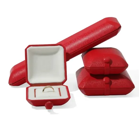 High Grade Vintage Velvet Jewelry Box Case With Pouch Button Snap Square Jewelry Organizer For Rings Earrings Bracelets Storage Gift Box