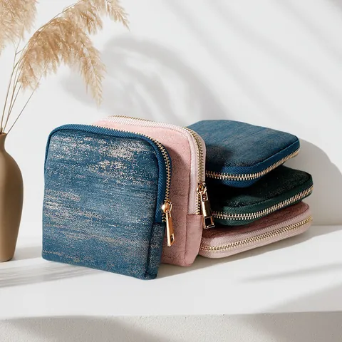 Five-Layer Jewelry Storage Bag Zipper Tassel Fabric Organizer For Rings Necklaces Earrings Bracelet Women Travel Portable Case