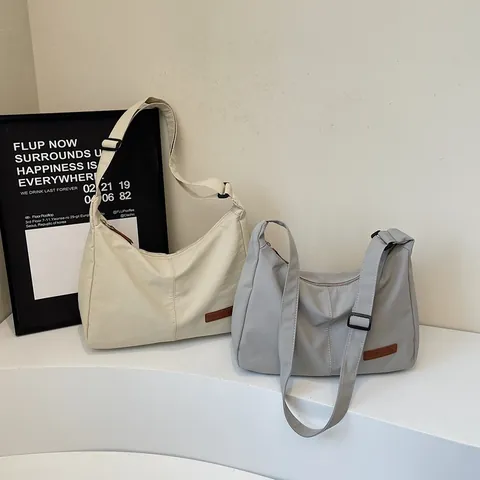 Large Capacity Nylon Crossbody Bag For Women Men Forest Style Minimalist Messenger Bag Casual Shoulder Satchel Travel Bag Student Commute Bag