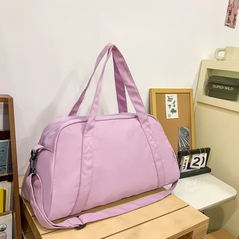 Large Capacity Travel Duffle Bag Men Women Oxford Cloth Sports Gym Bag Stitched Design Multi-Functional Handbag Business Trip Tote Bag
