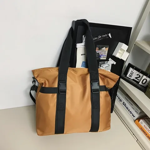 Große Kapazität Outdoor Reisen Sporttasche Für Herren Damen Sport Fitness Gym Tasche Wasserdichtes Nylon Studenten Einkaufen Gepäcktasche Mit Schultergurt