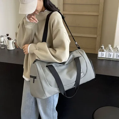 Grote Capaciteit Canvas Reistas Voor Vrouwen Veelzijdige Korte Afstand Bagage Duffel Tas Voor Zakenreis Moederschap Tas