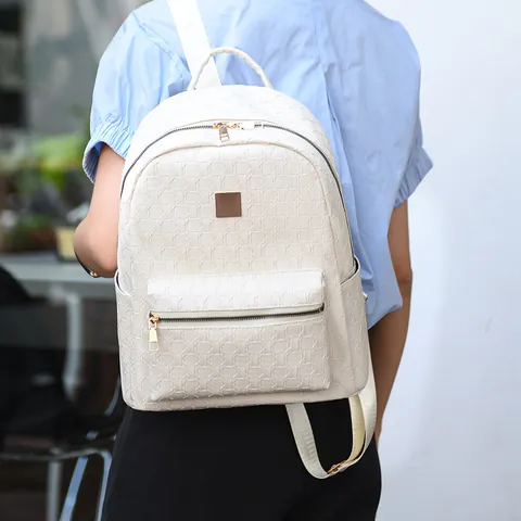 Fashion Velvet Women's Backpack 2024 New Geometric Embossed Texture Travel Backpack Lightweight Portable Small Square Bag For Daily Matching Ladies Shoulder Bag