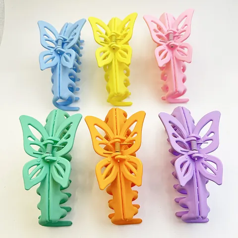 Large Butterfly Hair Claw Matte Shark Clip For Women Girls Thick Hair Fresh Sweet Dragon Bone Hair Clip Styling Accessories