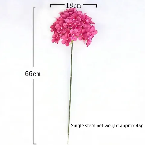 Künstliche Hortensie Blume Einzelner Stiel Lollipop Stil Kunstseide Blume Für Hochzeit Party Zuhause Hotel Büro Dekoration Floristik
