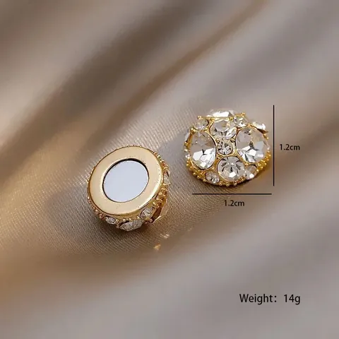 Magnetische Strass Ohrstecker Ohne Piercing Legierung Nicht Pierced Ohrringe Für Damen Mode Schmuck Gold Silber Zubehör