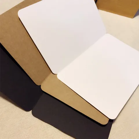 Juego de Tarjetas de Felicitación Plegables en Blanco DIY Cartulina de 300g Postales de Graffiti Pintadas a Mano para Regalo