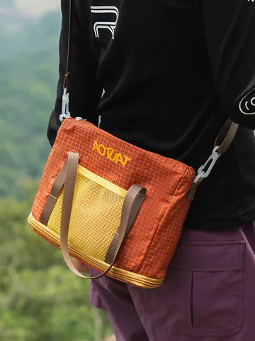 Women Nylon Grid Casual Tote Bag Lightweight Waterproof Outdoor Crossbody Bag Multi-Functional Shoulder Bag For Travel Daily Fashion Pocket Purse