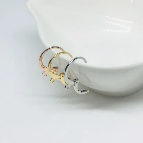 Ganchos para Pendientes Leverback Redondos de Oro Laminado de 14k Para Fabricación de Joyas DIY Clips para Pendientes Franceses de Cobre Galvanizado