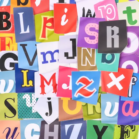 Retro Alphabet Aufkleber Set Vintage Blumen Buchstaben Journal Aufkleber Für DIY Scrapbooking Planer Handyhülle Dekoration Schreibwaren