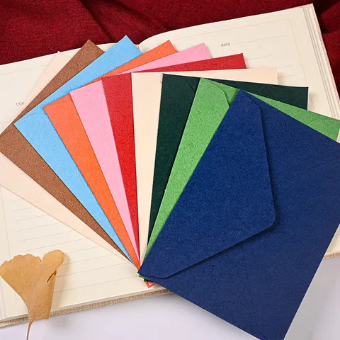 Sobres de Papel Especial Vintage con Textura de Veta de Madera para Invitaciones de Boda Tarjetas de Felicitación Almacenamiento Postales