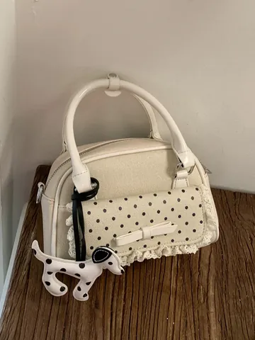 Elegante Vintage Dames Stippenpatroon Kant Strik Handtas 2026 Lente Contrastkleur Crossbody Kleine Vierkante Tas