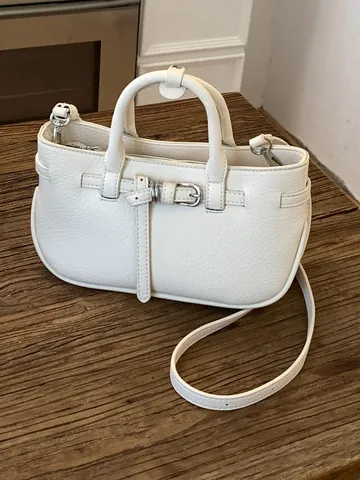 Borsa Tote Elegante Minimalista da Donna in Pelle PU con Trama Litchi Borsa a Mano con Fibbia Cintura Elegante Tracolla Retrò per Pendolarismo Quotidiano