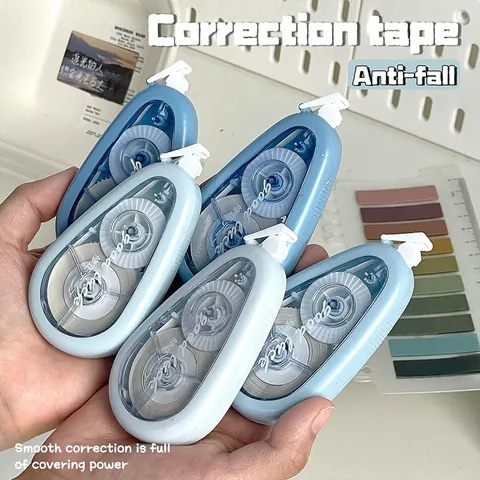 Gradient Plastic Correction Tape Set Anti-fall Flip Cover Minimalist Creative Correction Tape Smooth High Coverage Office Stationery
