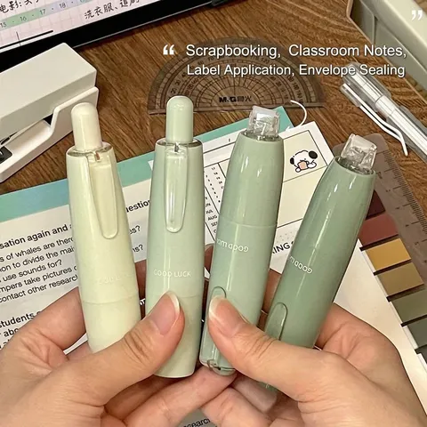 Plastic Gradient Press Type Dot Glue Pen Double Sided Adhesive Tape For Scrapbooking Journaling DIY Craft School Office Supplies