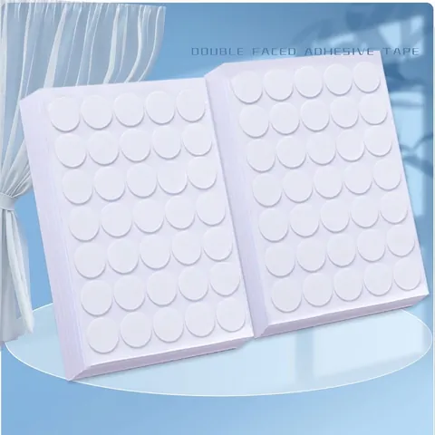 Traceless Round Double Sided Tape Dots Strong Adhesive Nano Transparent Mounting Stickers For DIY Craft Home Office School Decoration