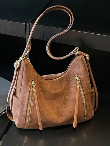 Sac Fourre-Tout en Cuir PU Vintage pour Femmes Grande Capacité Sac à Bandoulière Multifonctionnel Navetteur Sac à Dos de Mode Sac de Voyage