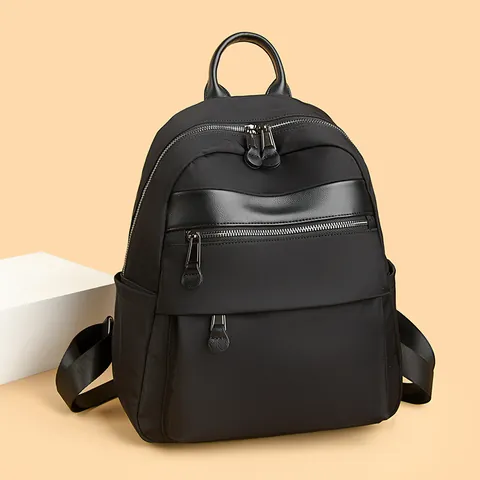 Damen Mode PU Leder Rucksack Große Kapazität Minimalistisch Koreanisch Stil Schultasche Für Studenten Reisen Rucksack