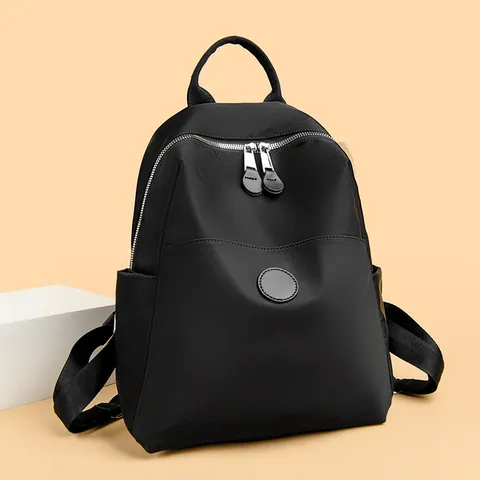 Women Fashion Oxford Cloth Backpack Waterproof Nylon Travel Commuter School Bag Simple Small Large Daypack