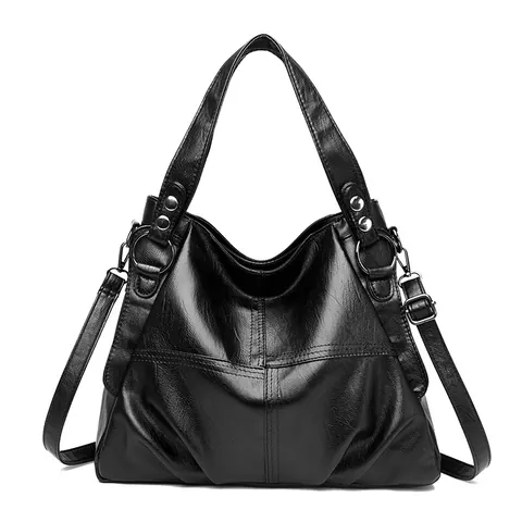 Bolso de Mano de Mujer de Cuero de PU Patchwork Tendencia 2023 Nuevo Bolso Tote de Gran Capacidad de Hombro Simple de Alta Calidad