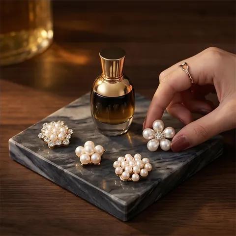 Elegant Alloy Artificial Pearl Flower Brooch For Women Shiny Rhinestone Snowflake Suit Pin Banquet Wedding Corsage Fashion Jewelry