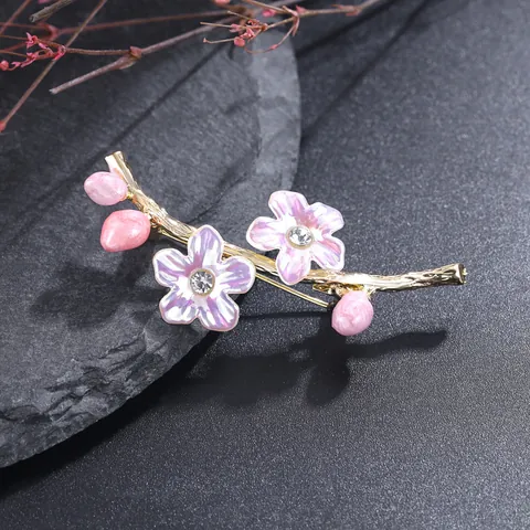 Chinese Style Vintage Floral Brooch For Women Alloy Rhinestone Oil Dripping Pins For Suit Coat Cheongsam Elegant Jewelry Accessories