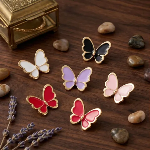 Dolce Farfalla Spilla In Lega Gocciolamento D'Olio Smalto Spilla Stile Fresco Animale Corsage Gioielli Accessori Per Donne Ragazze Regalo