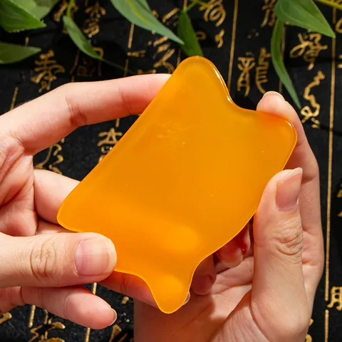 Amber Resin Gua Sha Board Massage Scraping Tool For Face Neck Back Body Relaxation Physical Therapy Scraping Plate Beauty Tools