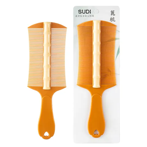 Double-Sided Fine-Toothed Lice Comb With Bamboo Handle Scalp Cleaning Dandruff Removal Hair Comb For Men Women Haircare Tool