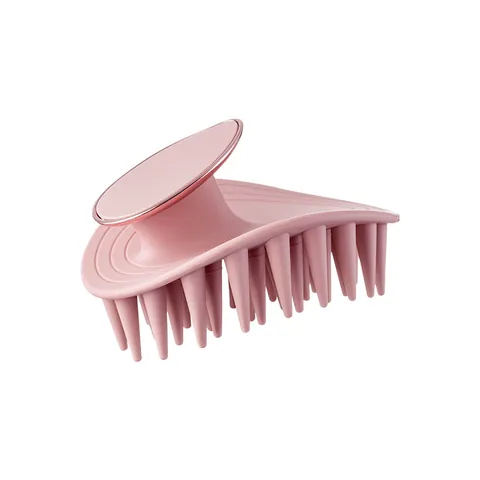 Leaf Shape Scalp Massager Shampoo Brush TPR Coarse Bristle Hair Washing Comb Head Scrubber For Deep Cleansing Relaxation Bathroom Tool