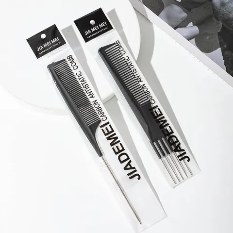Professional Steel Needle Rat Tail Comb For Hair Styling High Heat Resistant Sectioning Comb With Stainless Steel Tail For Salon Home Use