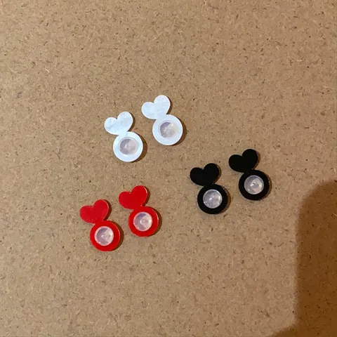 Heart Shaped Earring Backs Lifters Support For Drooping Ears Resin Silicone Transparent Earring Backs Stoppers Women Jewelry Accessories